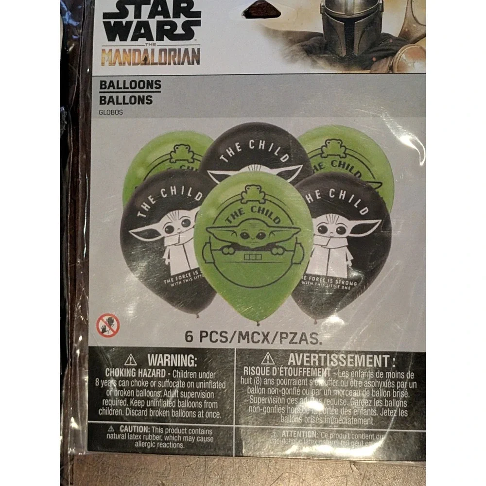 Star Wars The Mandalorian Grogu Party Supplies Banner Tablecloth Balloons Set